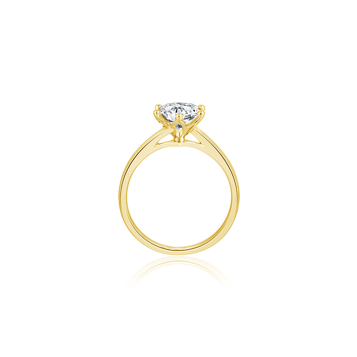 BOHO diamond ring 18k yellow gold