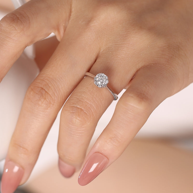 LOVE STORY diamond ring 18k white gold