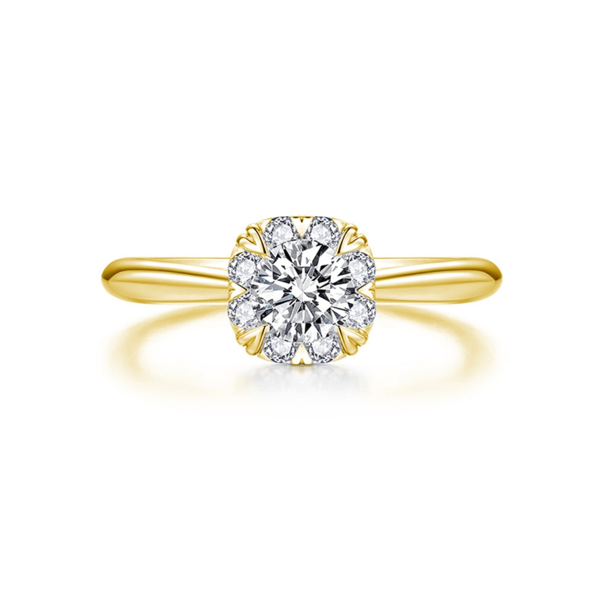 LOVE STORY diamond ring 18k yellow gold
