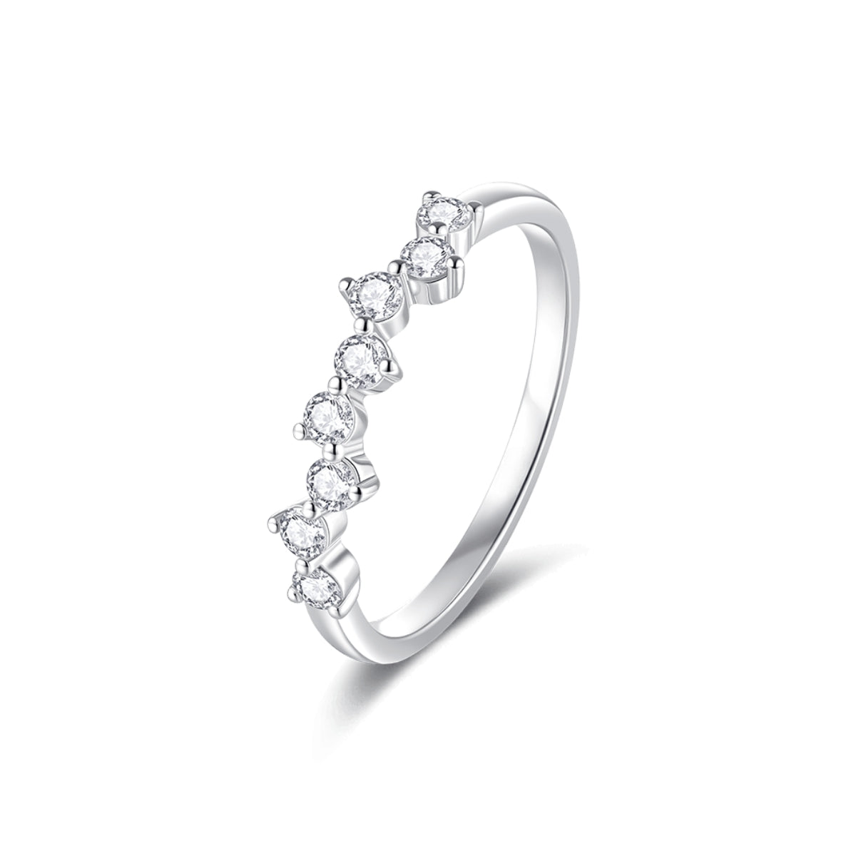 LUCKY STAR diamond ring 18k white gold