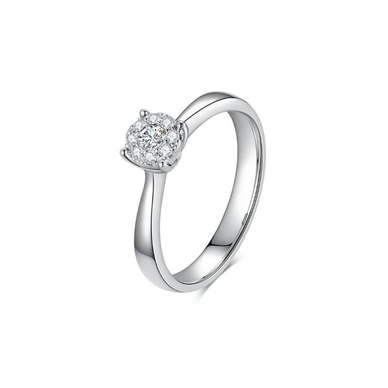 MOON diamantring i 14 karat guld