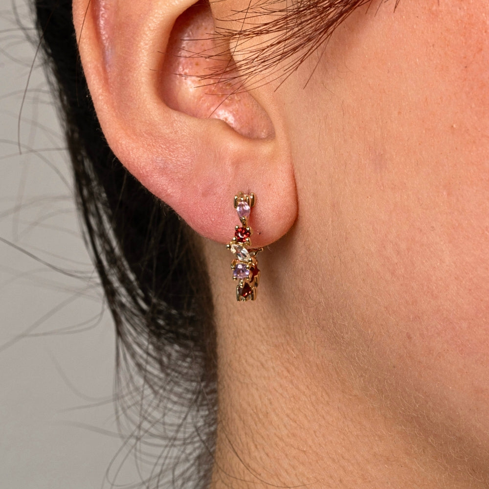 SAGA Earrings 14k yellow gold