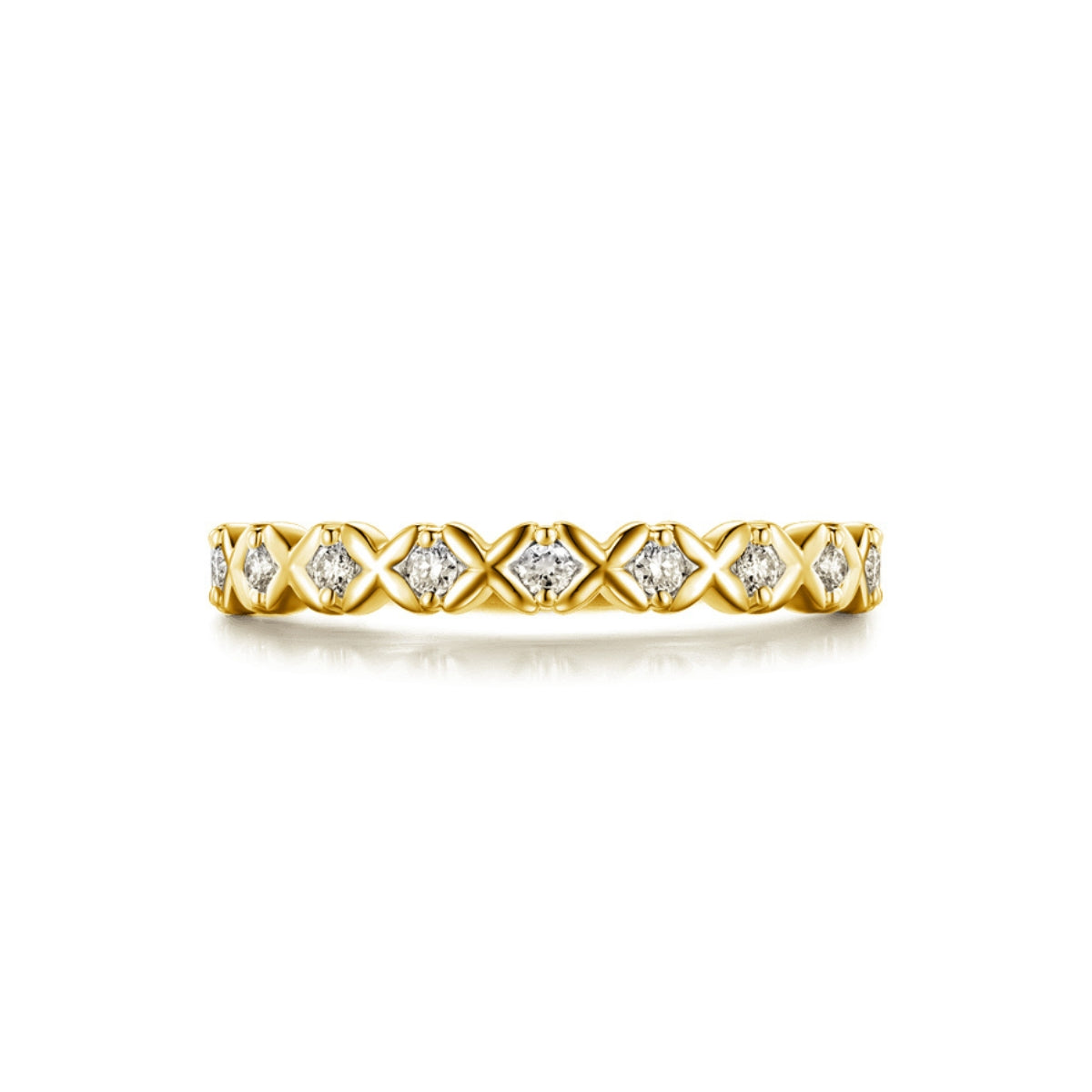 X-ALLAINCE diamond ring 18k yellow gold