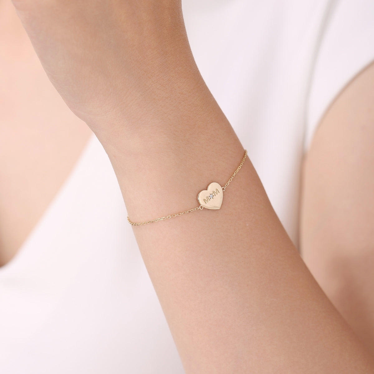 STAR MOM Armbånd 9k guld
