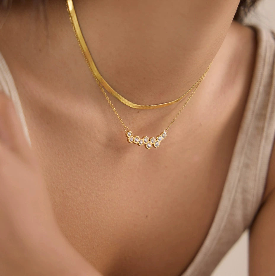ANYA Necklace Gold-plated detail SKADIS