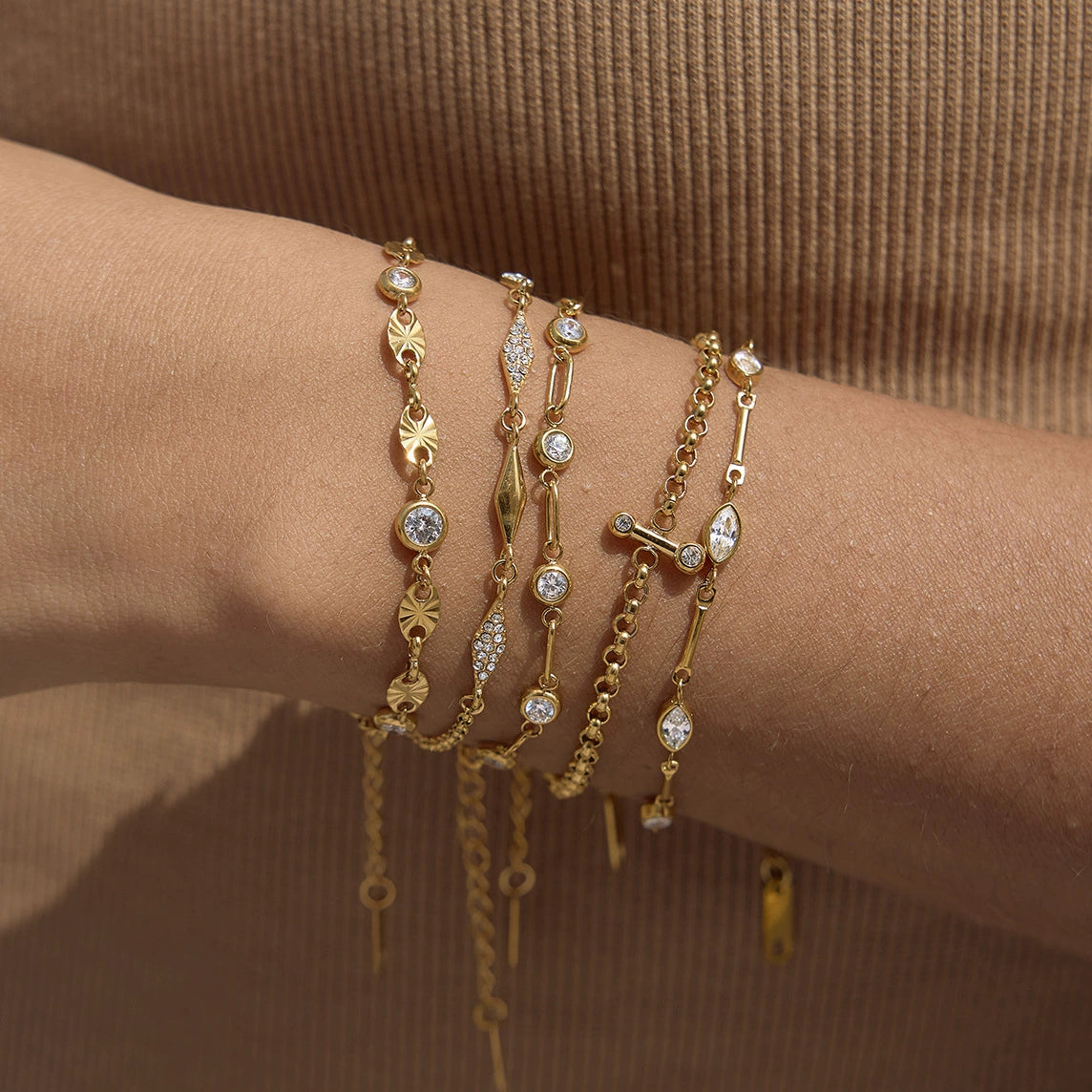 ASTRIS Bracelet Gold-plated Waterproof SKADIS