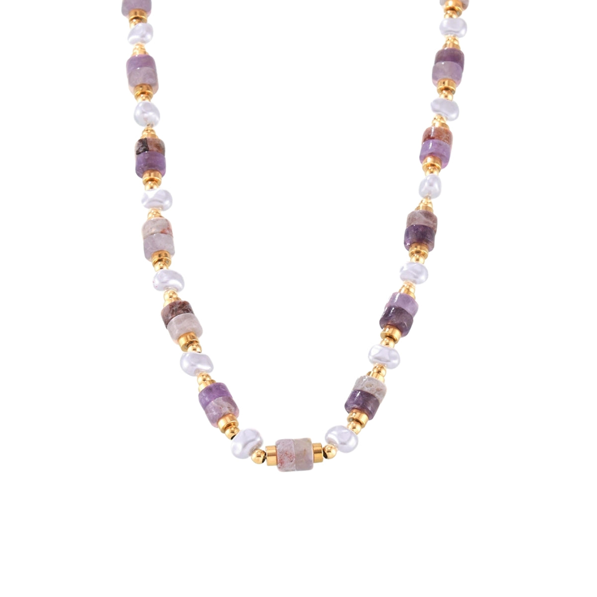 Necklace with ametyst beads from SKADIS Jewelry