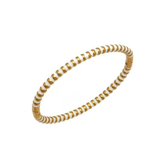 Enamel bangle in gold-plated from SKADIS jewelry