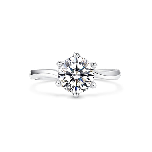 BOHO diamond ring 18k white gold