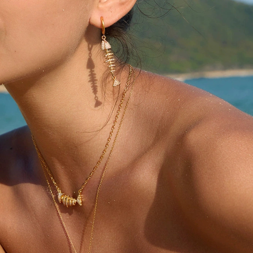 FISHY Necklace Gold-plated SKADIS 2