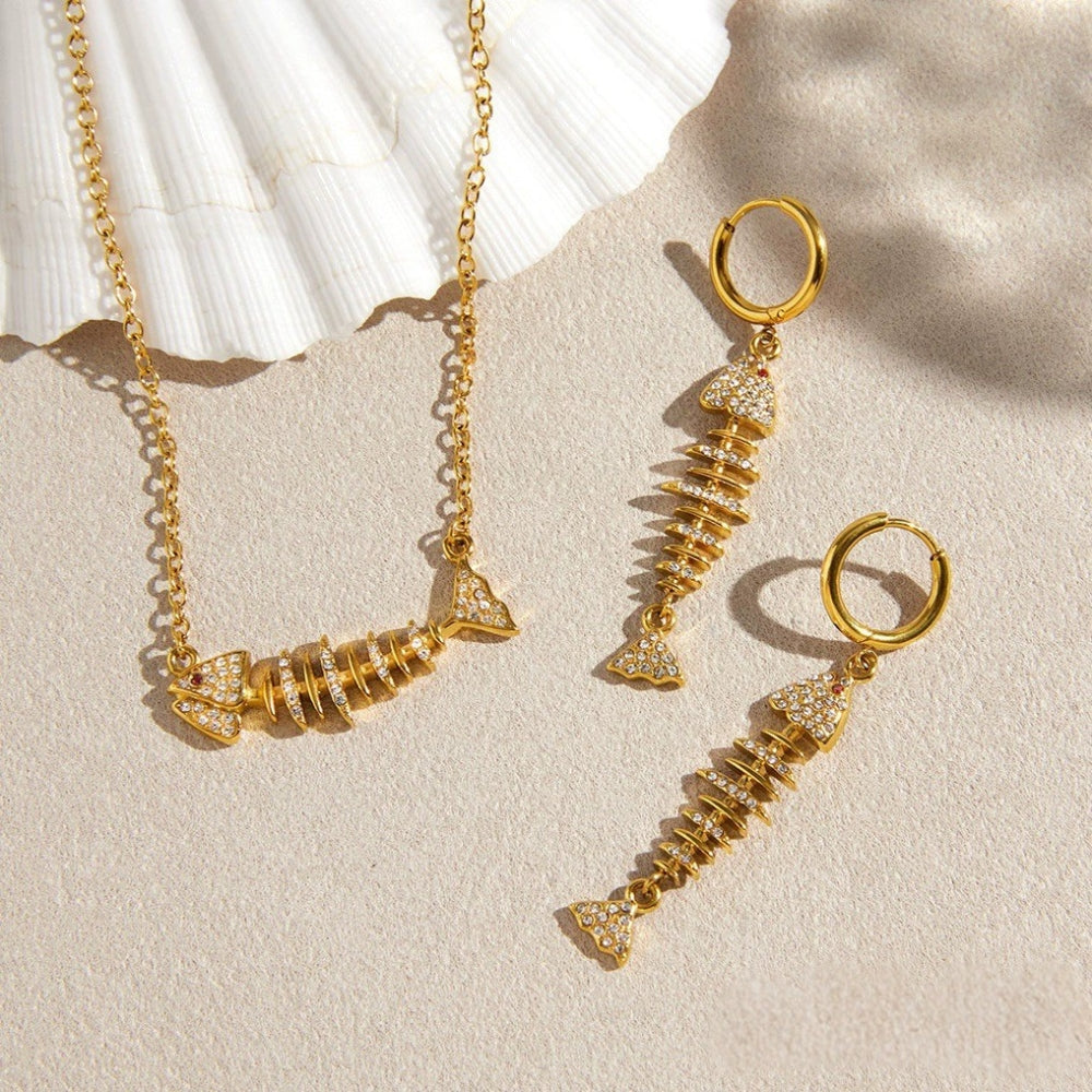 FISHY Necklace Gold-plated SKADIS 3
