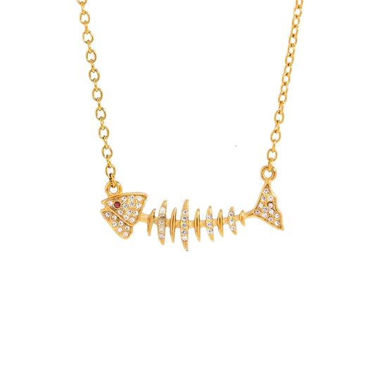 FISHY Necklace Gold-plated SKADIS