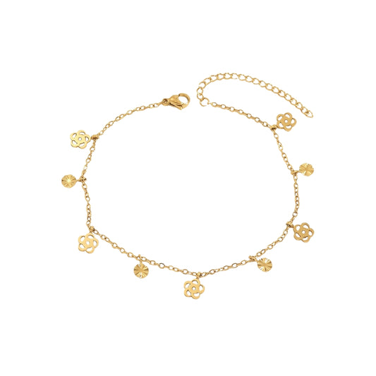 FLORALIS Anklet Gold-plated SKADIS