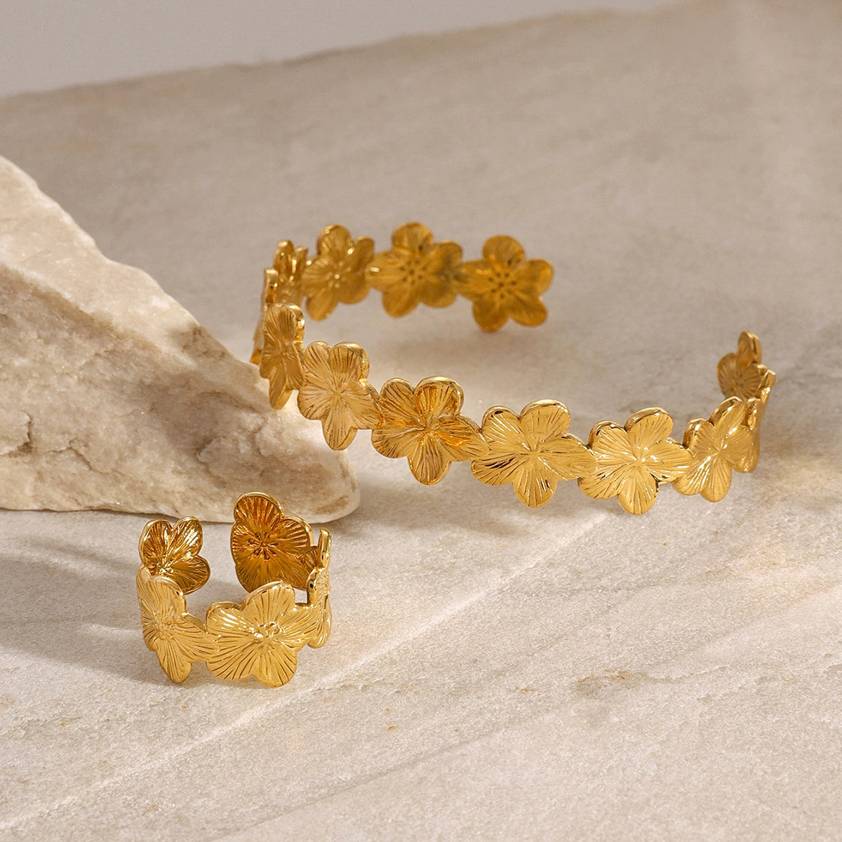 FLORRA Bangle Gold-plated SKADIS 2