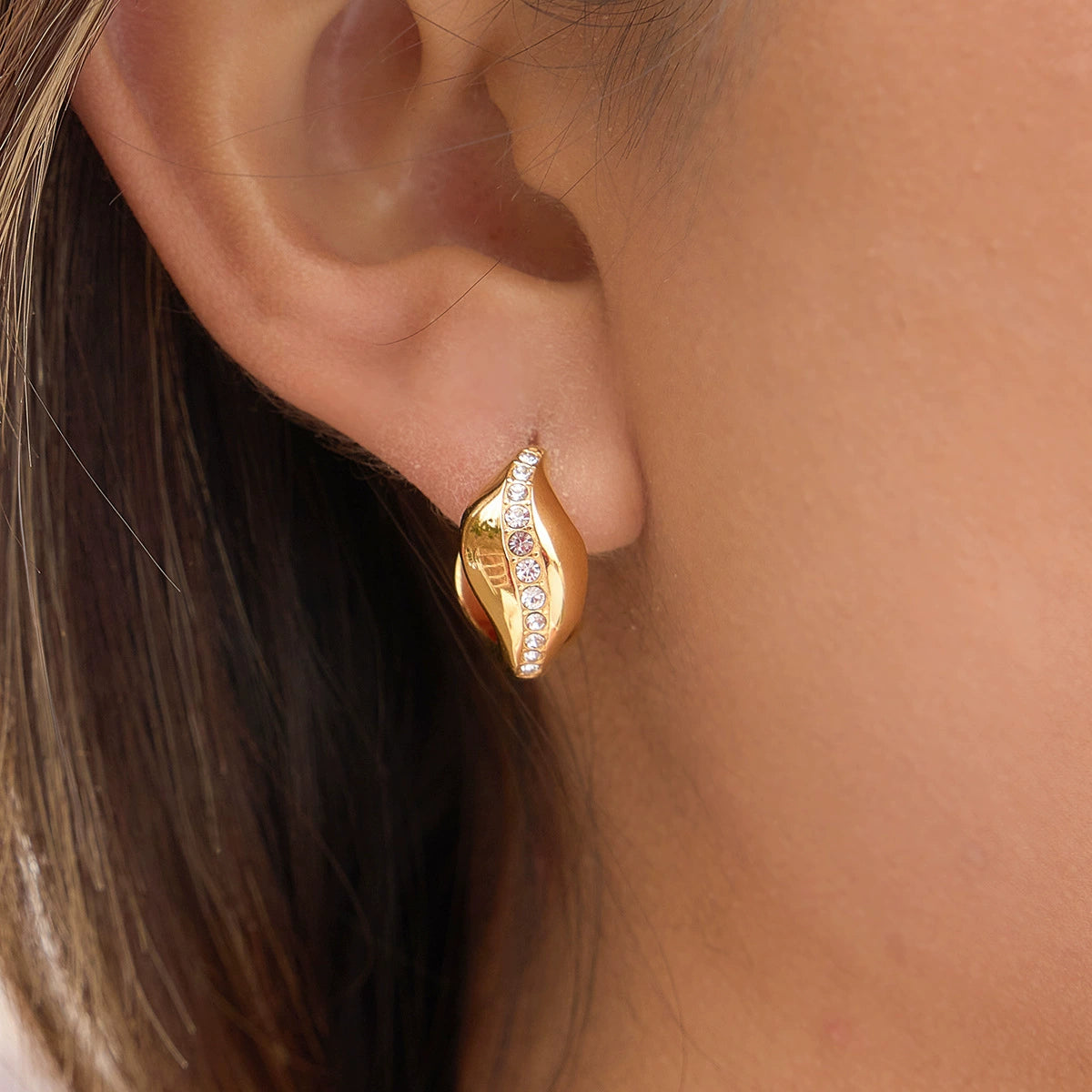 FREESIA Earrings Gold-plated SKADIS 2