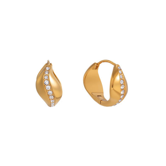 FREESIA Earrings Gold-plated SKADIS