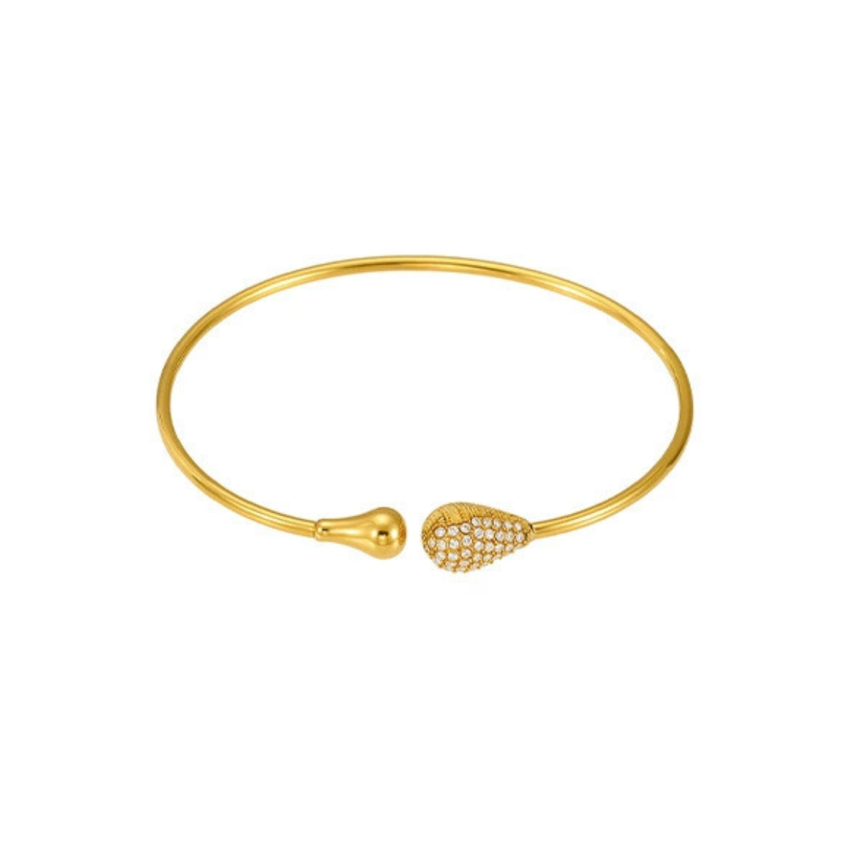 Gold-plated bracelet with drop-shaped from SKADIS Jewelry