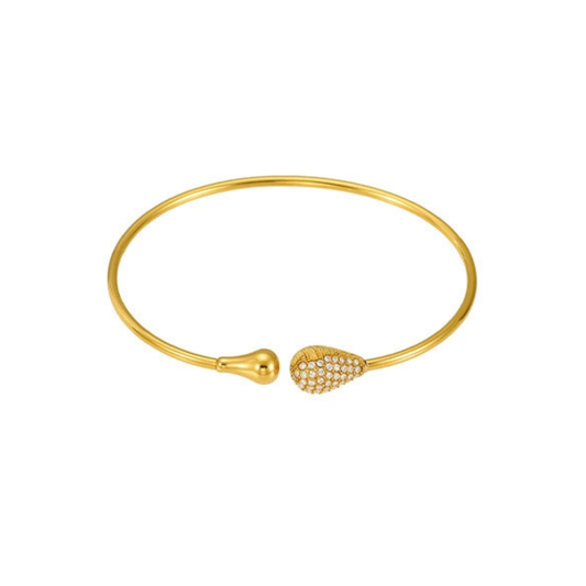Gold-plated bracelet with drop-shaped from SKADIS Jewelry