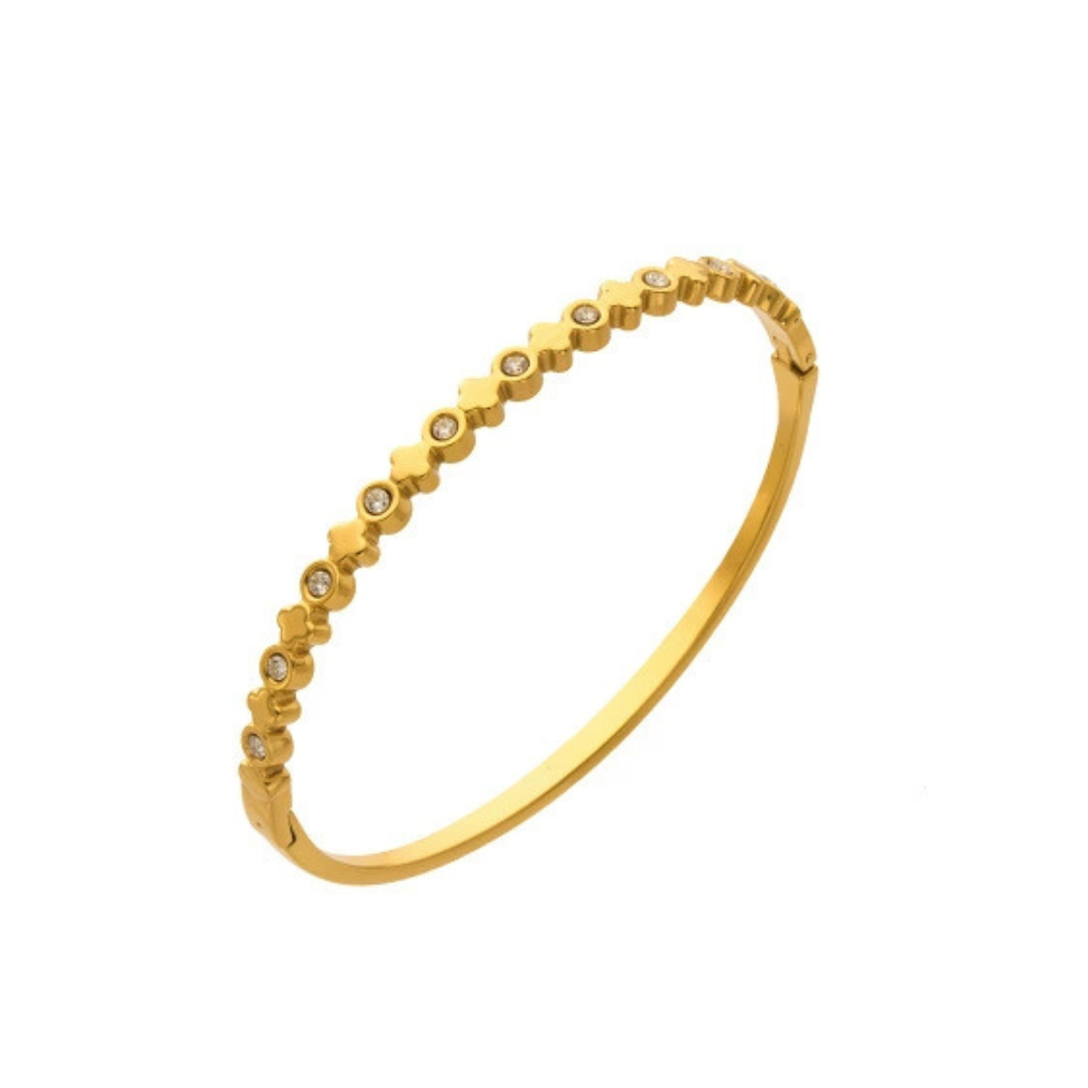 Gold bracelet with small zirconia from SKADIS Jewelry
