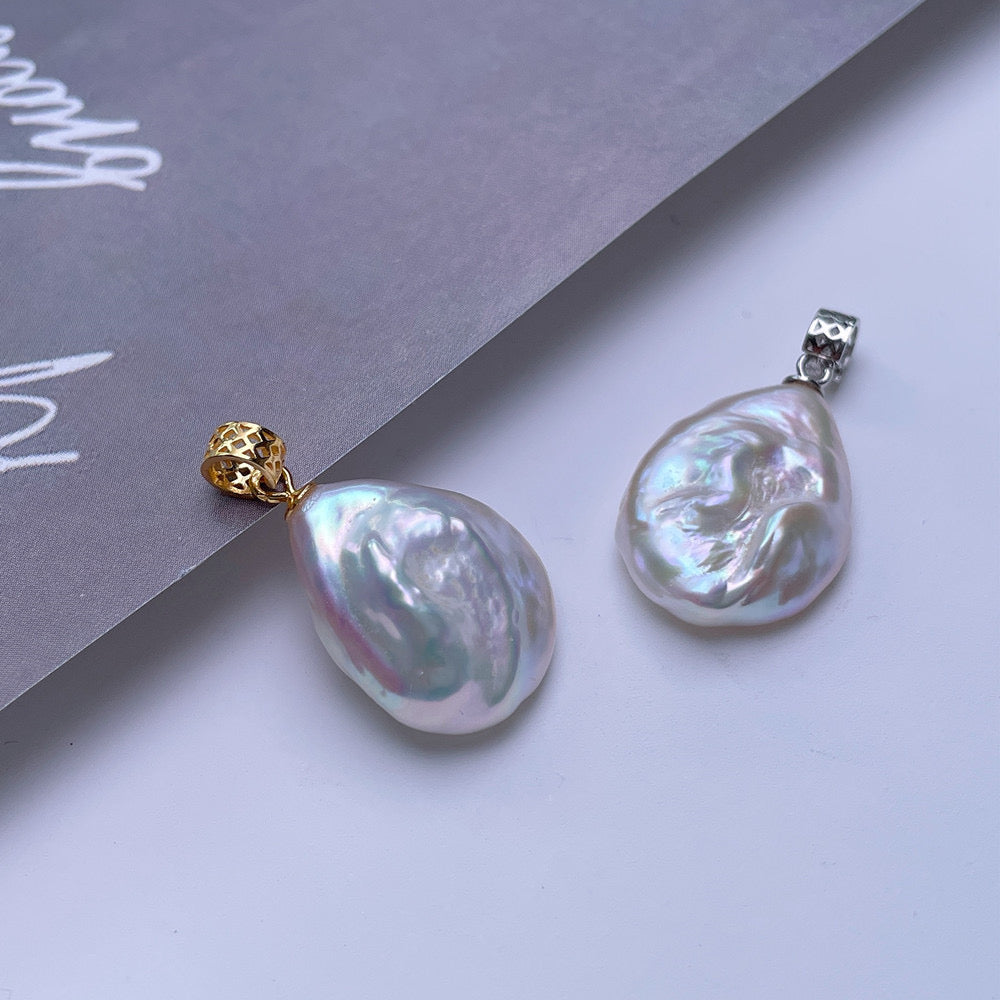 INFINITY Pearl pendant silver
