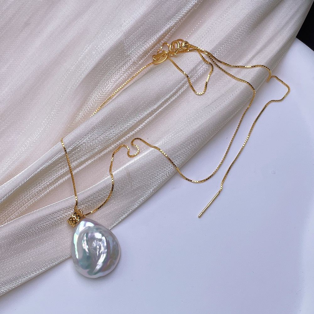INFINITY Pearl pendant silver