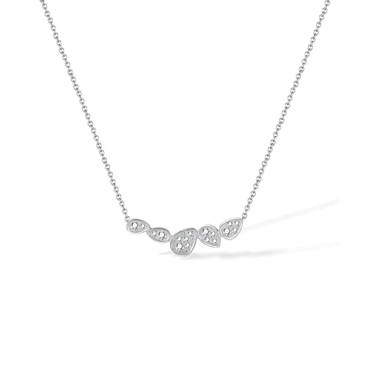 Necklace with a delicate drop shape in middle from SKADIS Jewelry