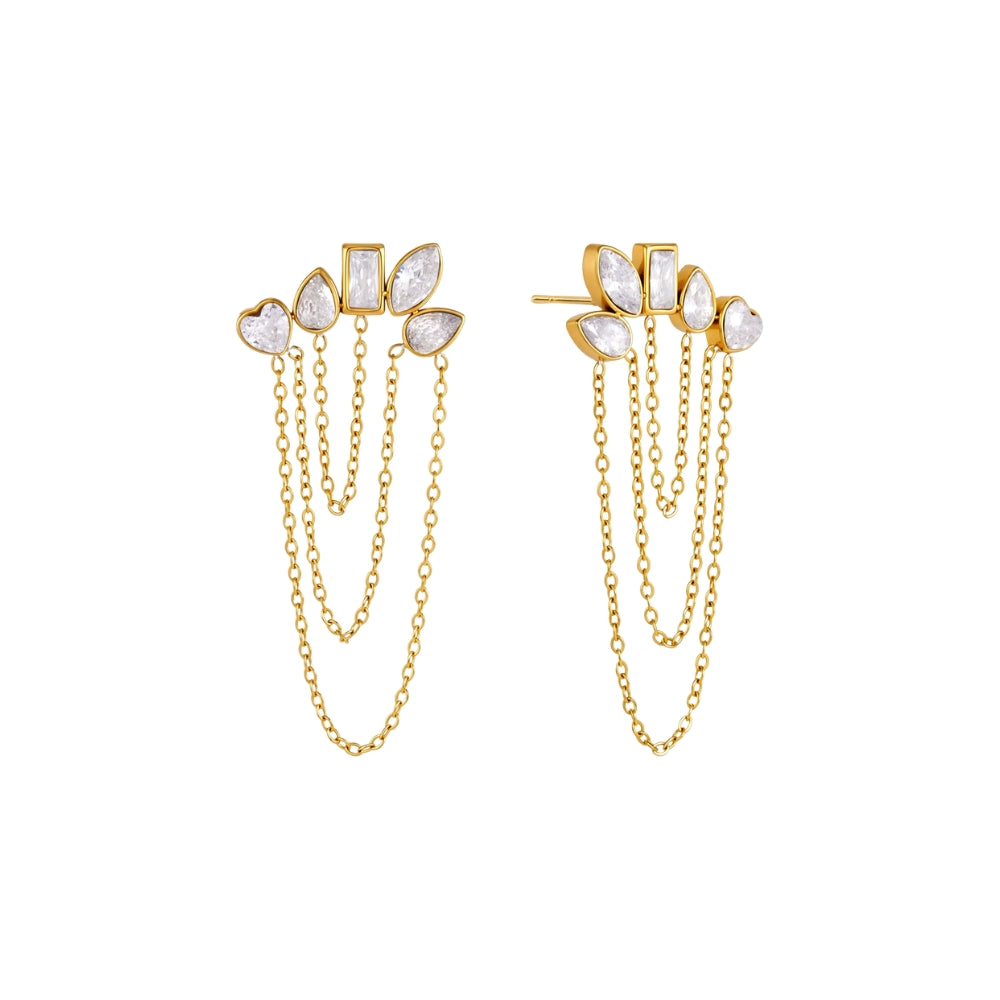 LINNEA Earrings Gold-plated SKADIS