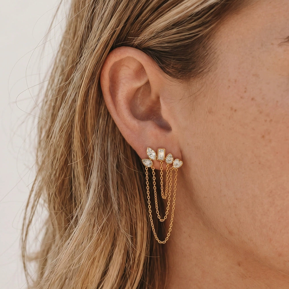 LINNEA Earrings Gold-plated from SKADIS