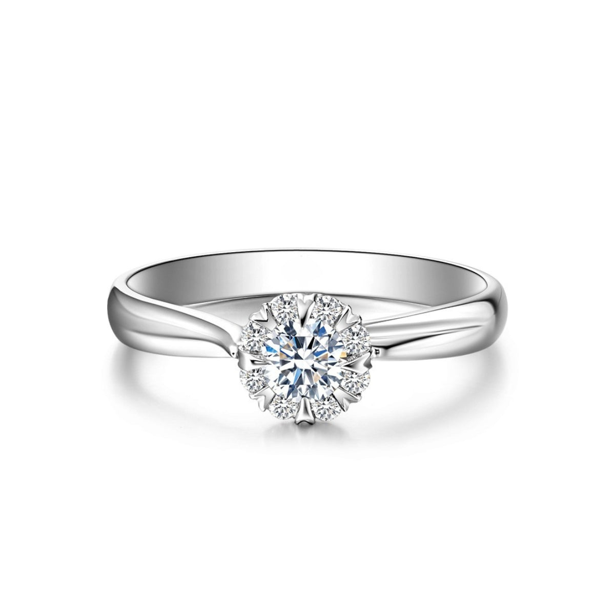 LOVE STAR diamond ring 18k white gold