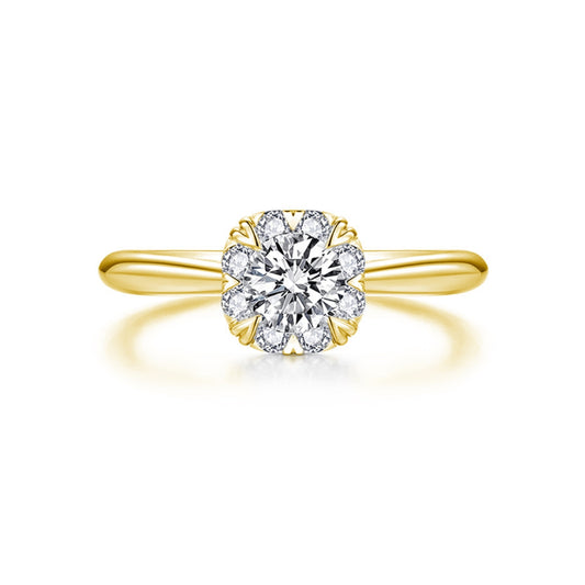 LOVE STORY diamond ring 18k yellow gold