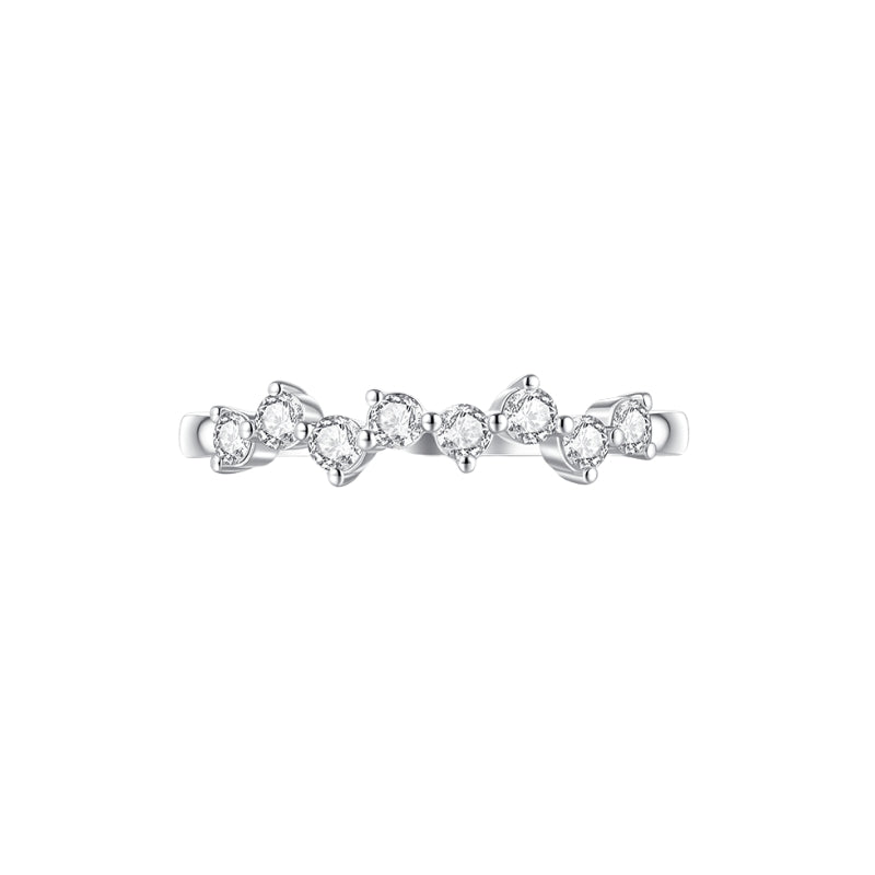 LUCKY STAR diamond ring 18k white gold