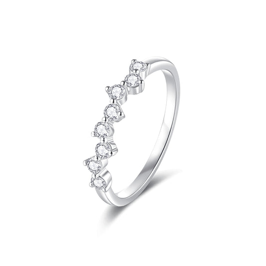 LUCKY STAR diamond ring 18k white gold