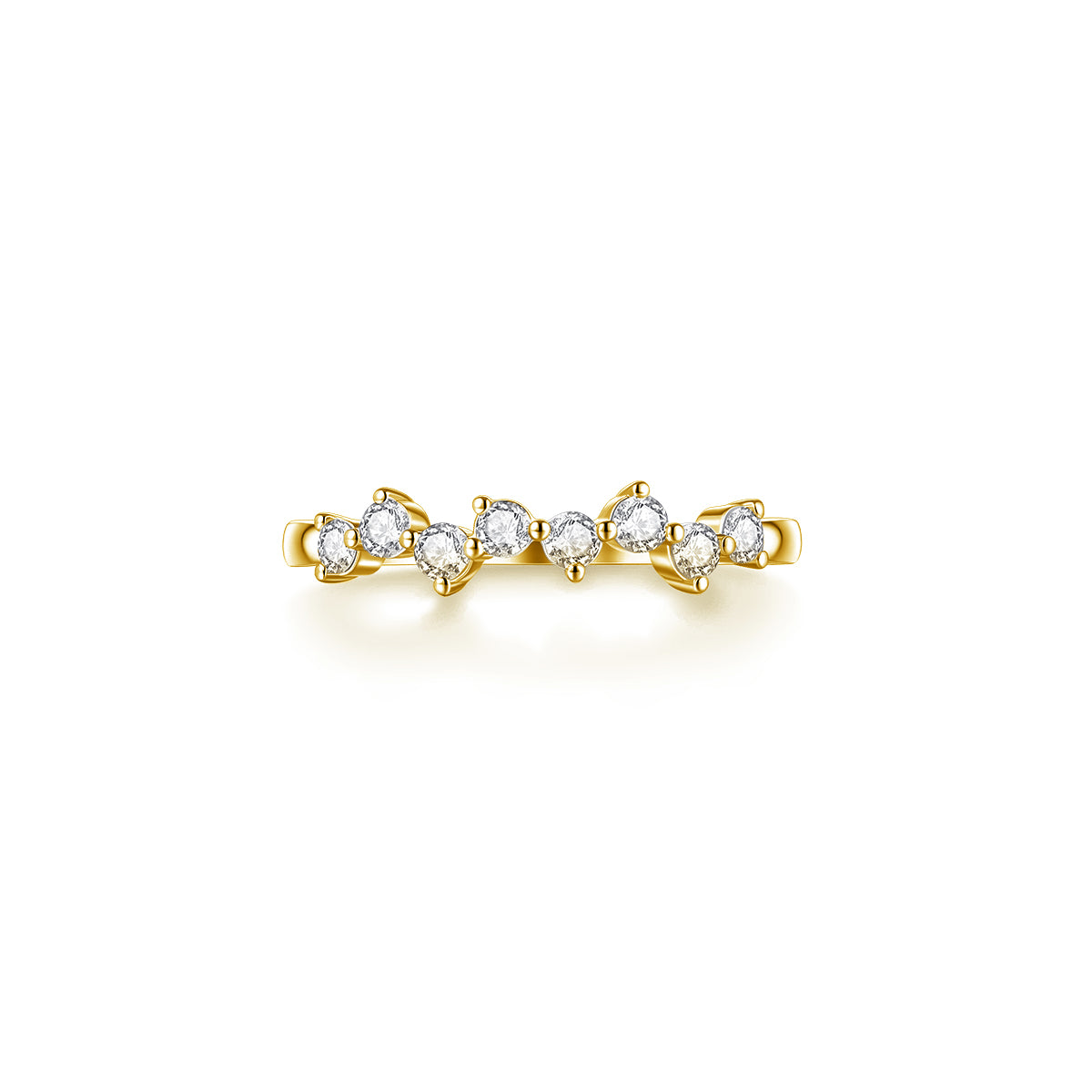 LUCKY STAR diamond ring 18k yellow gold