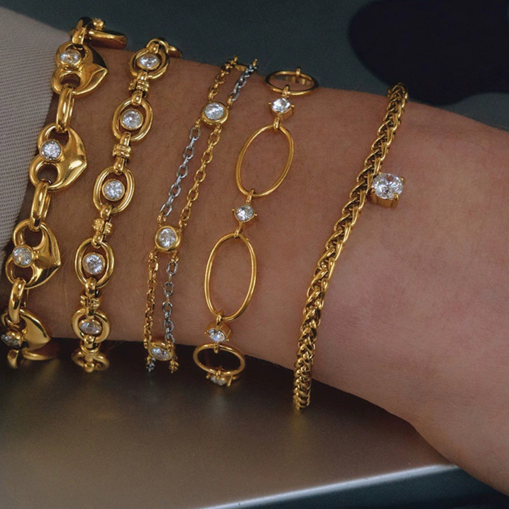 LUNA Bracelet-Gold plated SKADIS Copenhagen