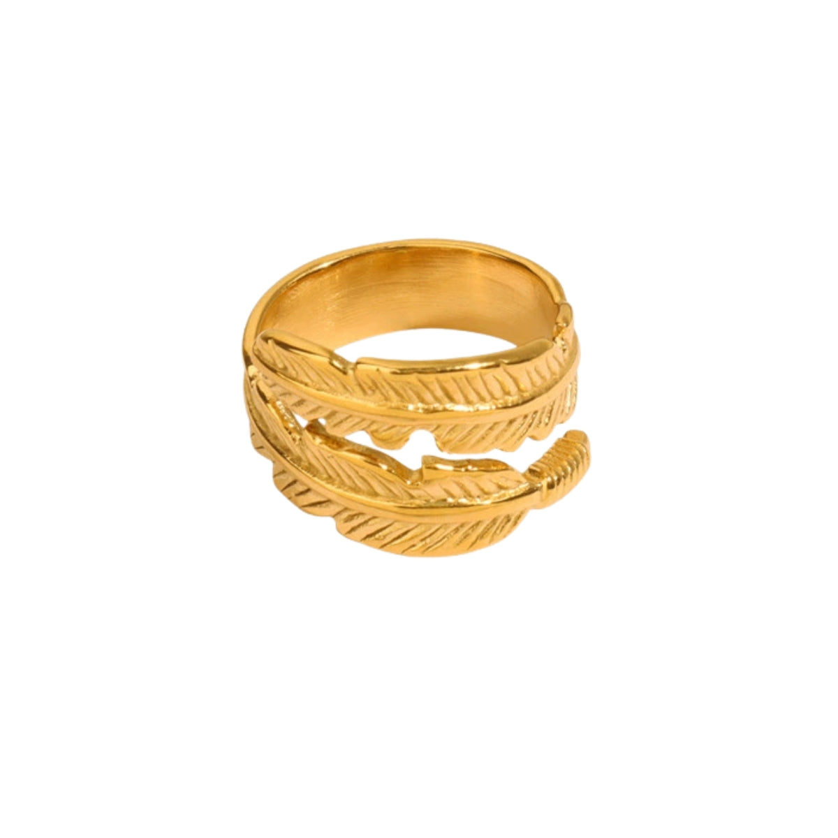 Gold leaf dessign ring from SKADIS Jewelry