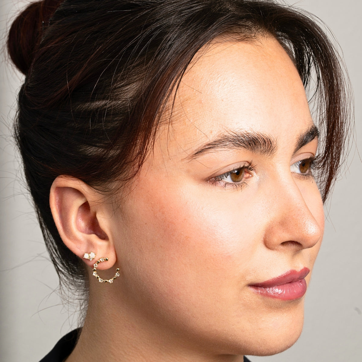 SKADIS MOON-STAR Earrings 14K gold 