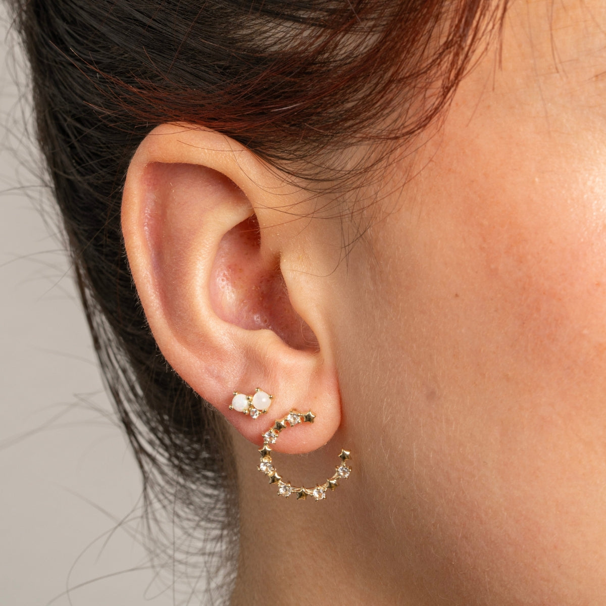 MOON-STAR earrings model