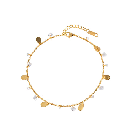PEONIA Anklet Gold-plated SKADIS