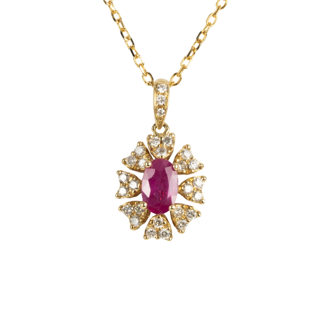 SKADIS RUBY Diamond pendant in 18k gold - SKADIS Jewelry