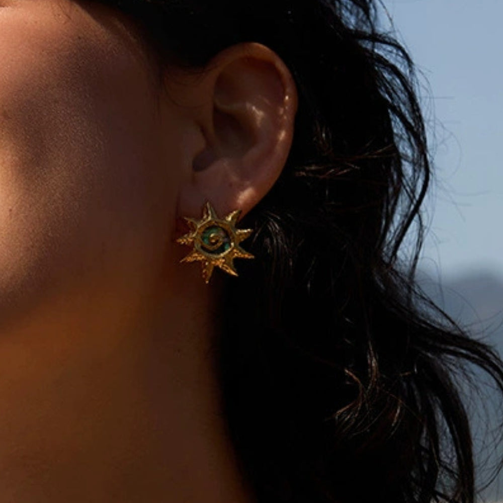 SEASTAR Earrings Gold-plated SKADIS 2