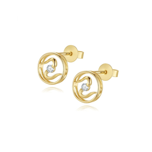 SKADI diamond earring stud - SKADIS Jewelry