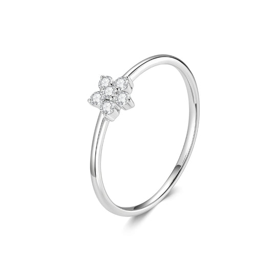 SKADIS STAR diamond ring, 18k white gold - SKADIS Jewelry