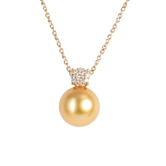 SKADIS FUSION golden pearl pendant