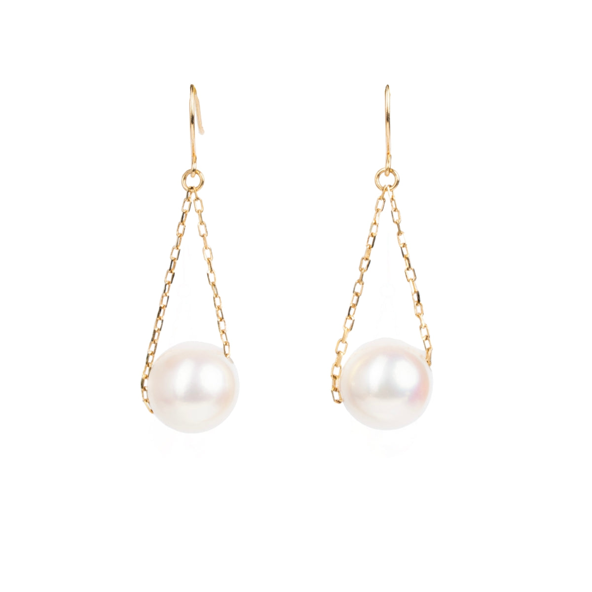 SKADIS INFINITY Akoya earrings 18k gold