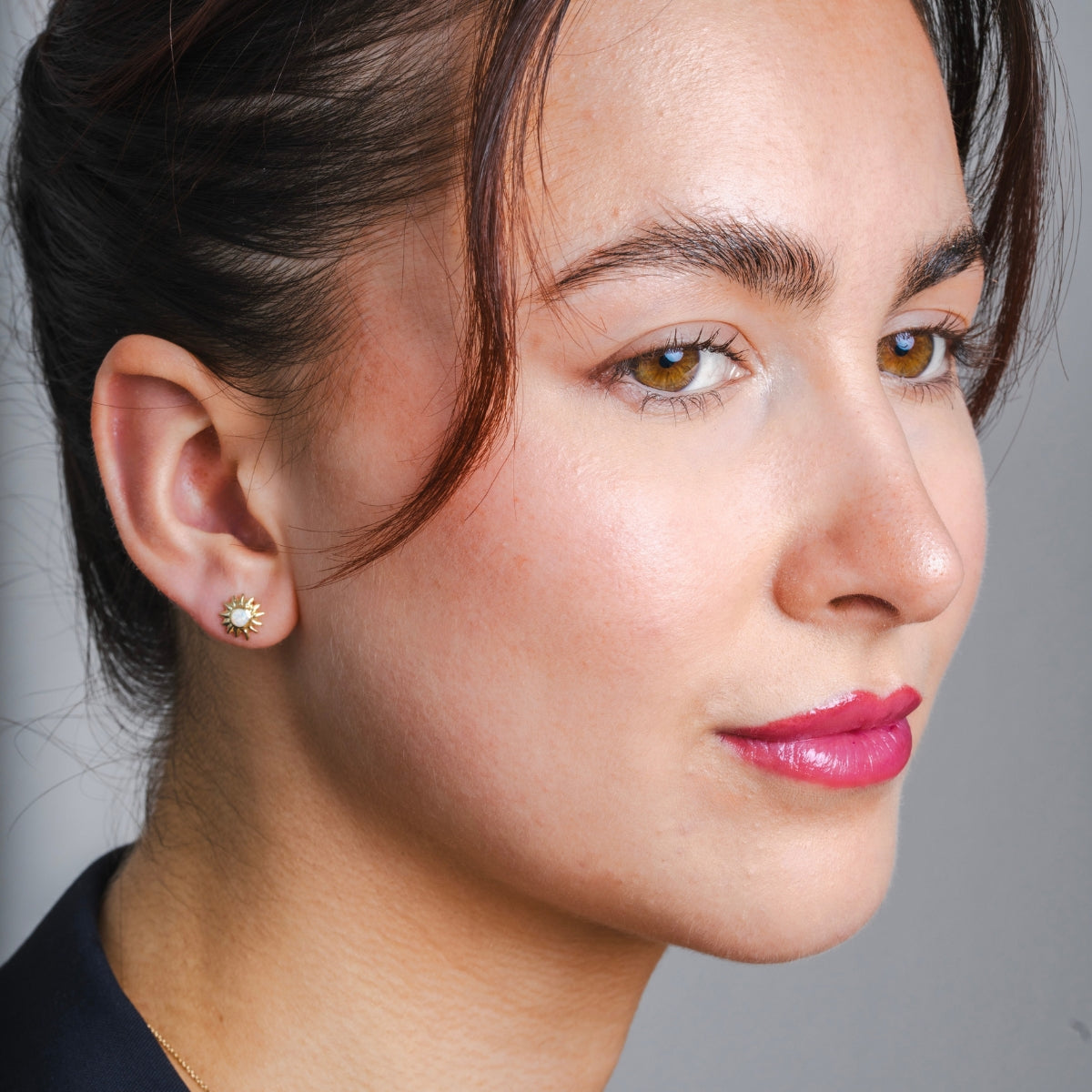 SKADIS SUN Earring stud 10k gold