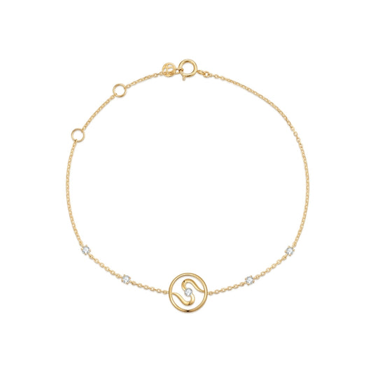 SKADI diamond bracelet 18k gold