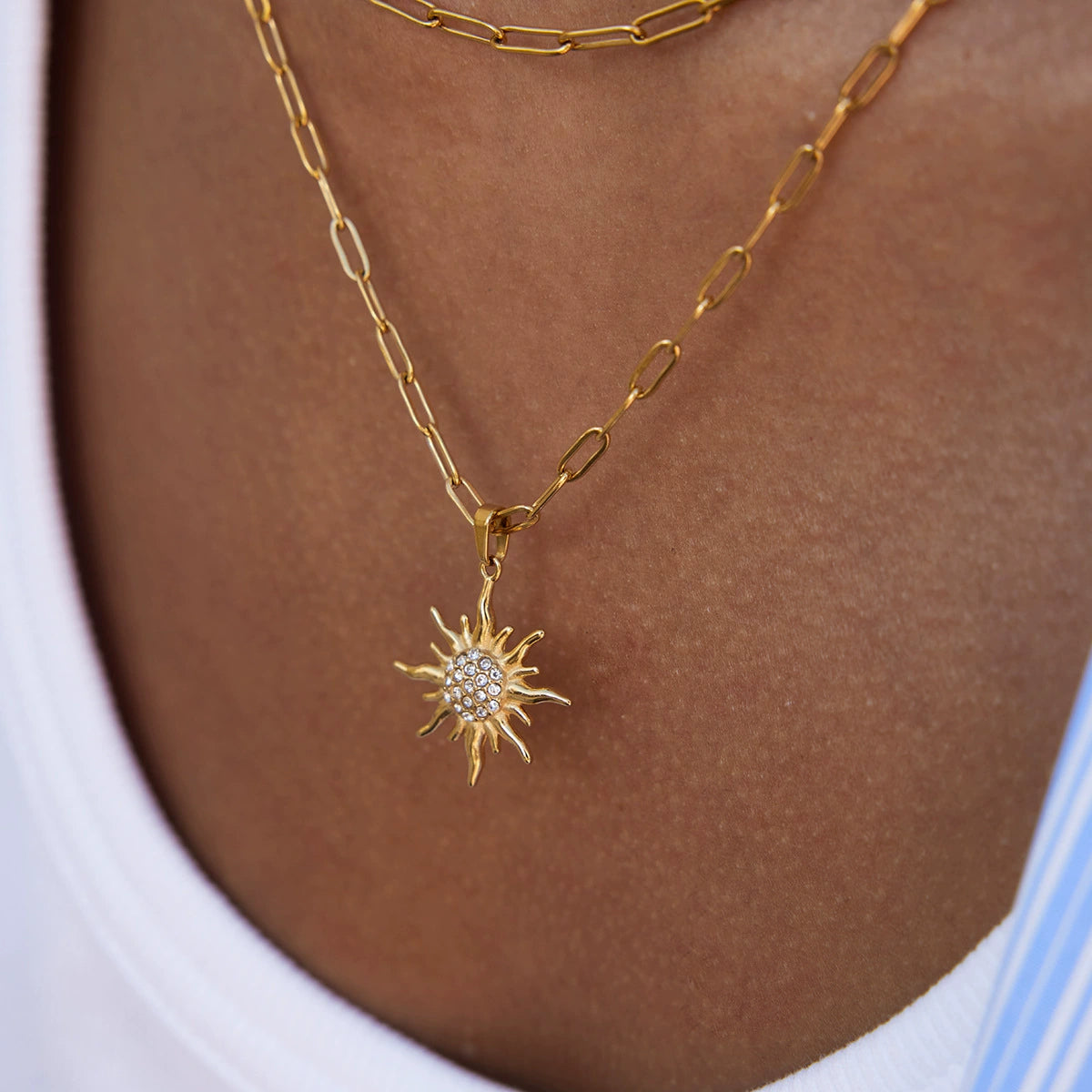 SOLARI Necklace Gold-plated SKADIS 3