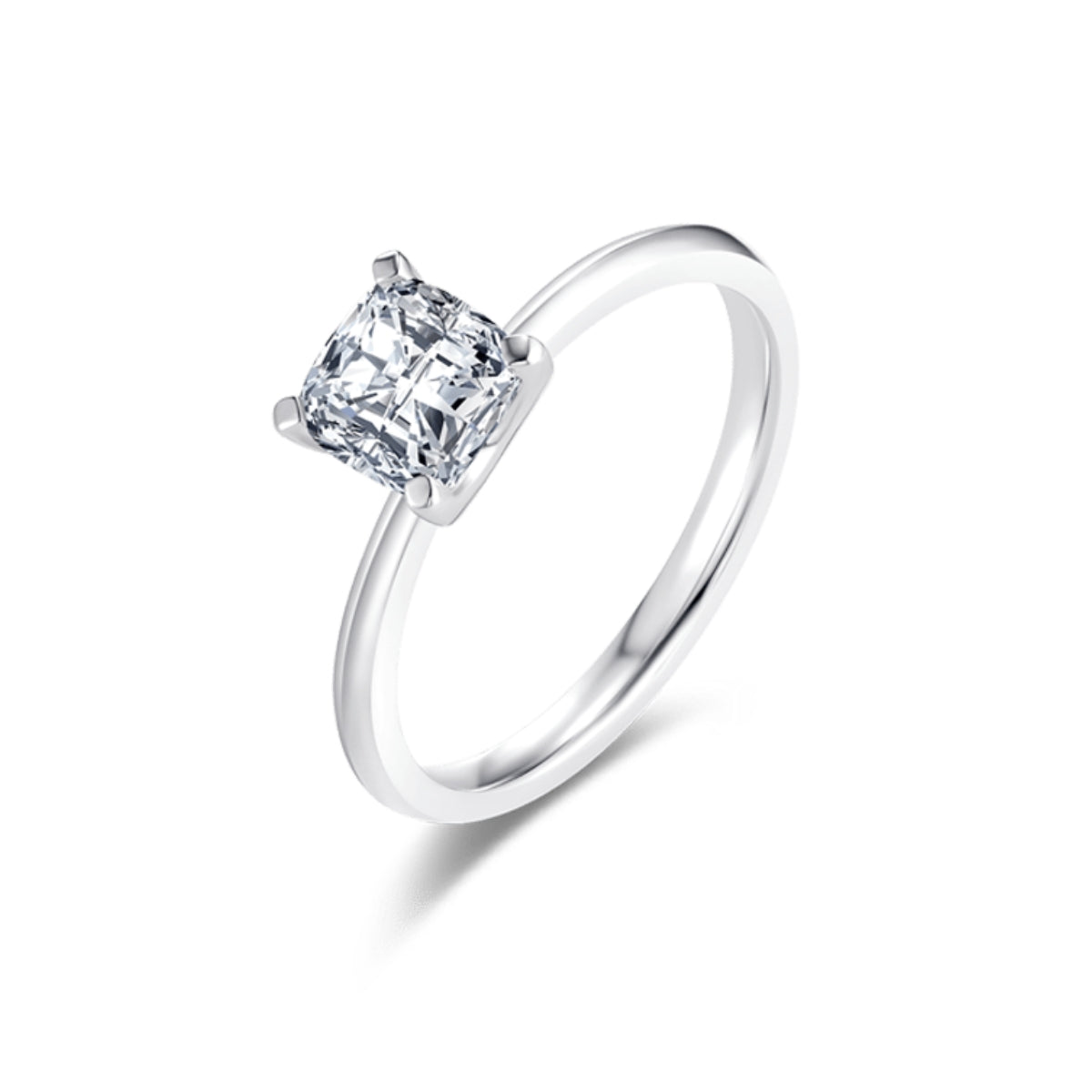 SOLITAIRE diamond ring WG