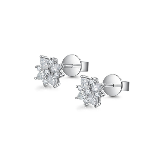 STAR diamond earring stud 18k gold