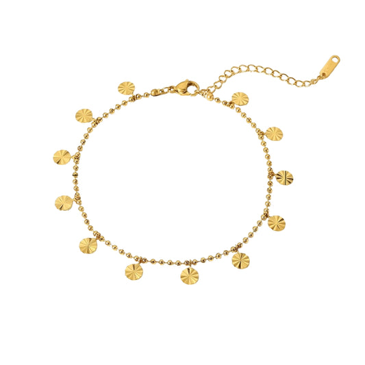SUNSHINE Anklet Gold-plated SKADIS